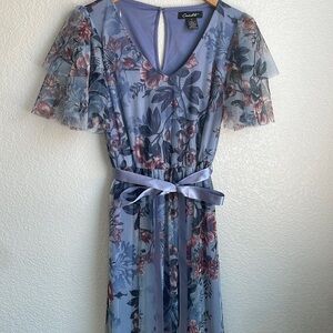 Candalate Blue Floral Dress